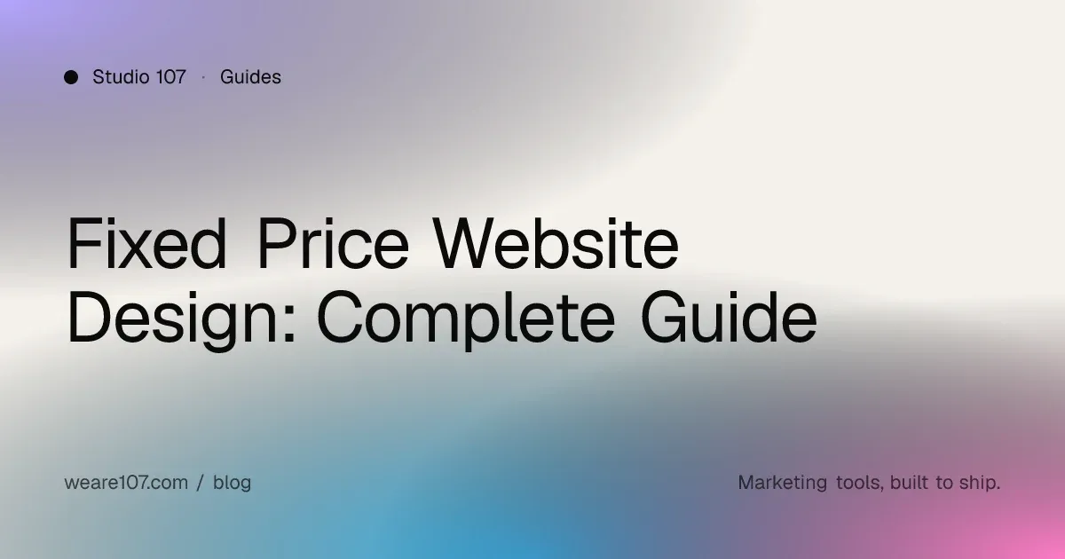 Fixed Price Website Design: Complete Guide
